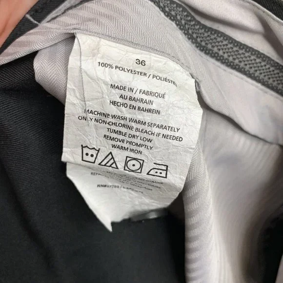 PGA Tour Shorts Mens Size 36 Black Golf Chino Flat Front Casual Cargo 5 pockets - Picture 8 of 9